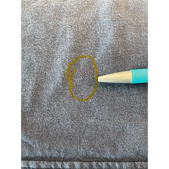 American Eagle Ombre blue tee men's L with floral fade - Picture 5 of 8